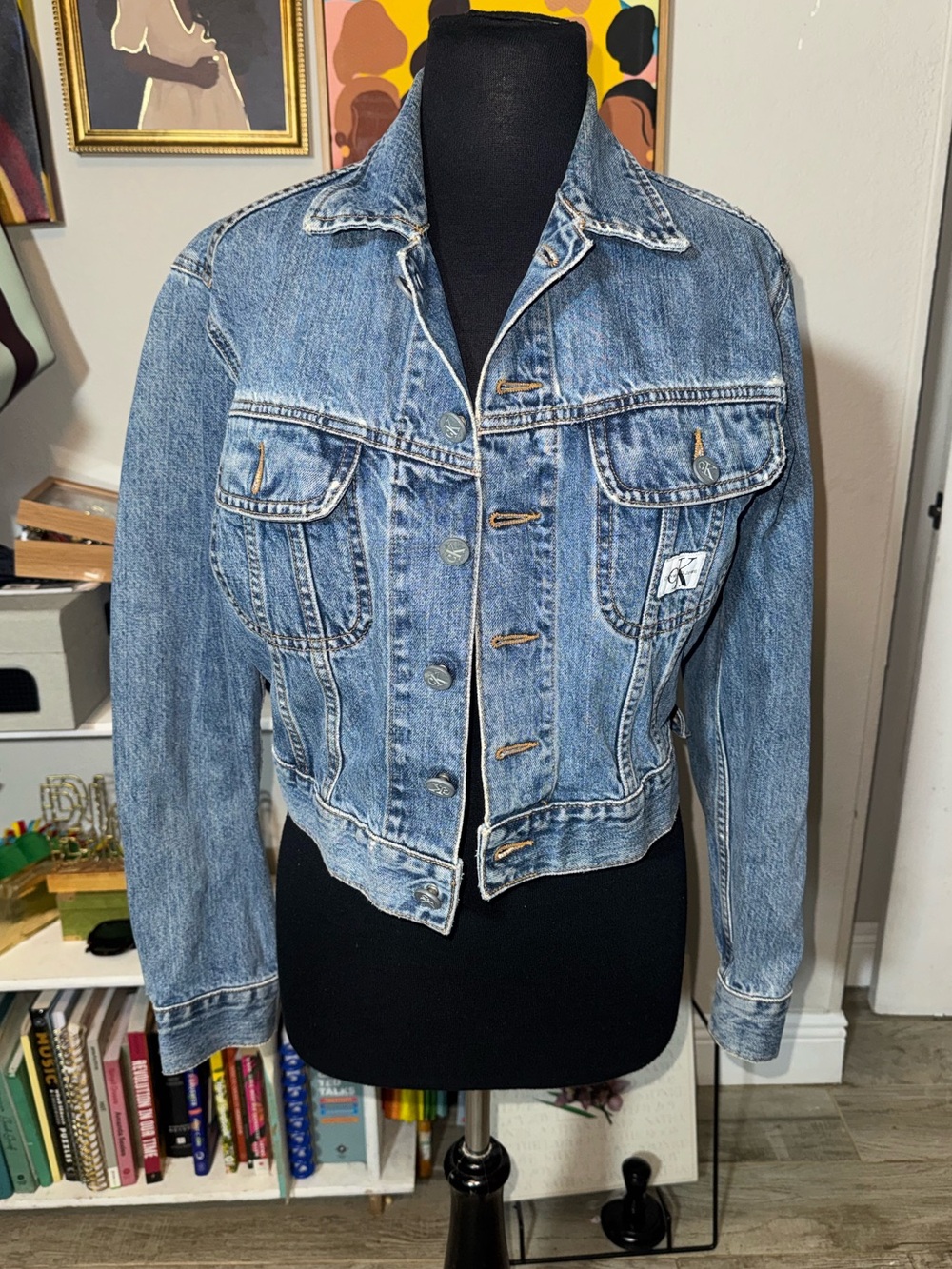 Calvin Klein Light Blue Denim Jacket - Women's Jean Jacket